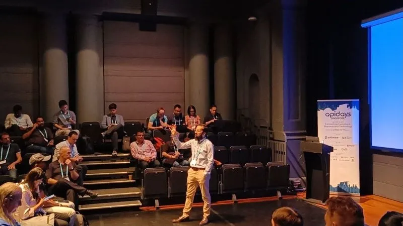 Audience and stage at apidays Singapore